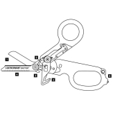 Схема инструментов мультитула Leatherman Raptor - Черный/Оранжевый (832170)