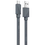 Кабель USB 2.0 A (m) - USB Type-C (m) 1.2м Hoco U34 LingYing - Серый