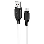 Кабель USB 2.0 A (m) - micro USB 2.0 B (m) 1м Borofone BX42 Encor - Белый