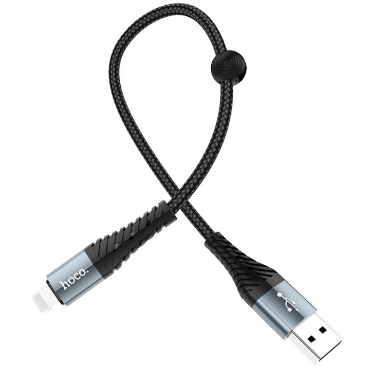 Кабель USB 2.0 A (m) - Lightning (m) 0.25м Hoco X38 Cool - Черный