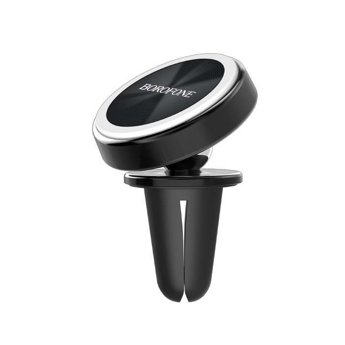 Автомобильный держатель для телефона в дефлектор магнитный Borofone BH6 Platinum - Черный