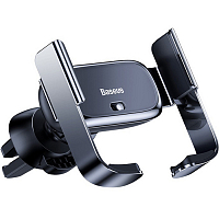 Автомобильный держатель для телефона в дефлектор Baseus Mini Electric - Черный (SUHW01-01)