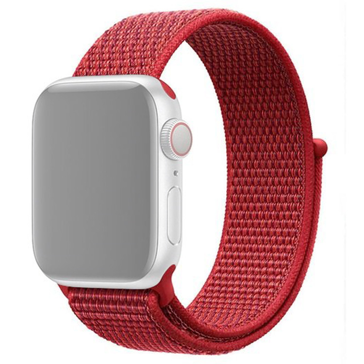 Ремешок для Apple Watch 42/44/45/49 мм нейлоновый InnoZone - Красный (APWTNY42-08)
