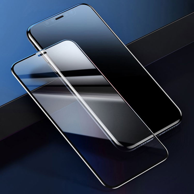 Защитное стекло для iPhone 11 Pro/X/XS 0.23мм Baseus - Черное (SGAPIPH58-APE01)