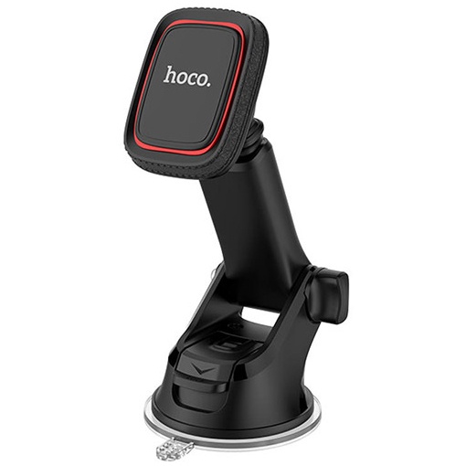 Автомобильный держатель для телефона на присоске магнитный Hoco CA42 - Черный