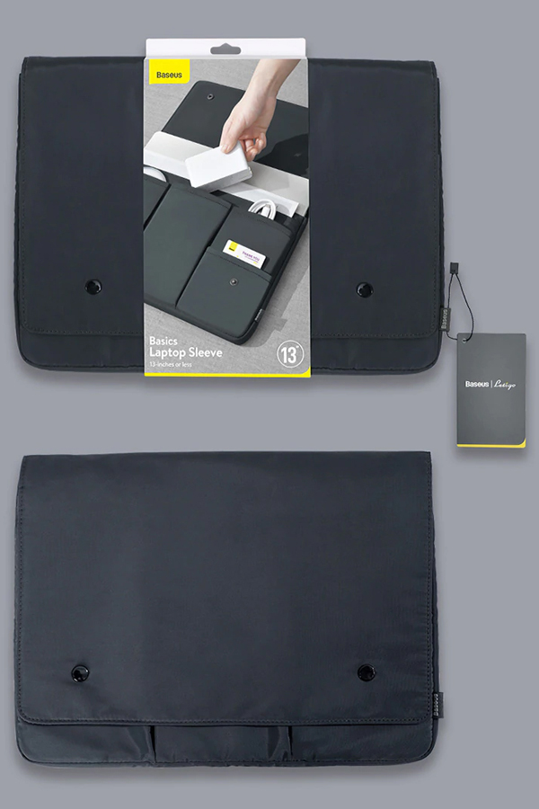Сумка для ноутбука до 13" Baseus Basics Series Laptop Sleeve - Темно-серая (LBJN-A0G)