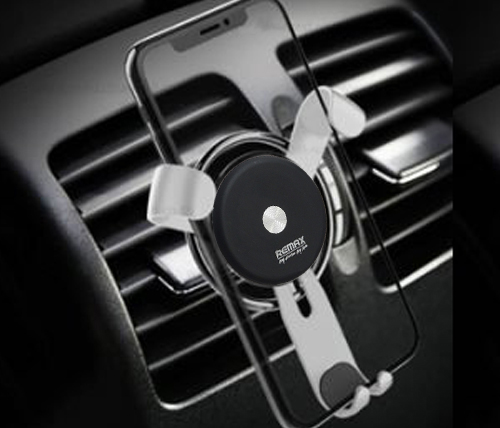 Автомобильный держатель для телефона в дефлектор Remax RM-C31 - Серебристый