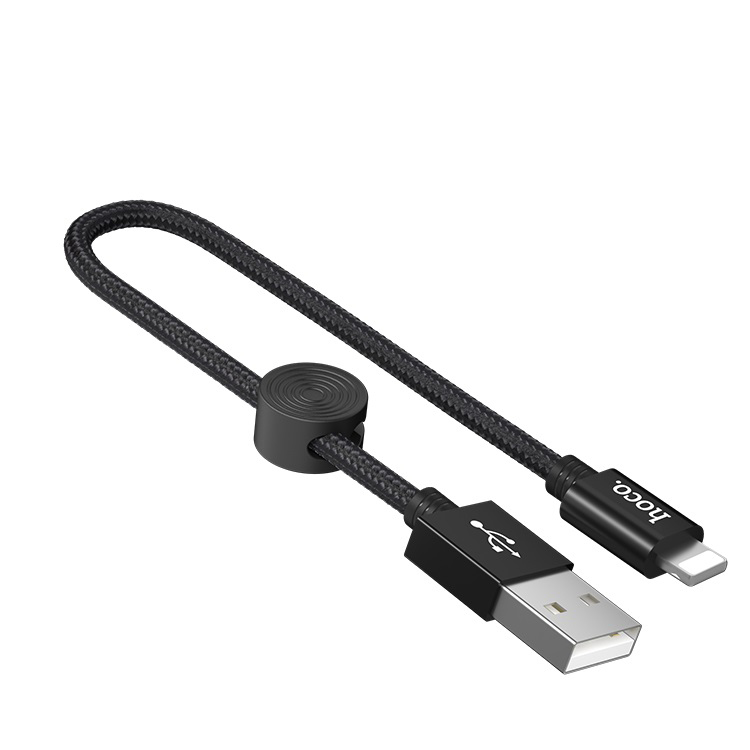 Кабель USB 2.0 A (m) - Lightning (m) 0.25м Hoco X35 - Черный