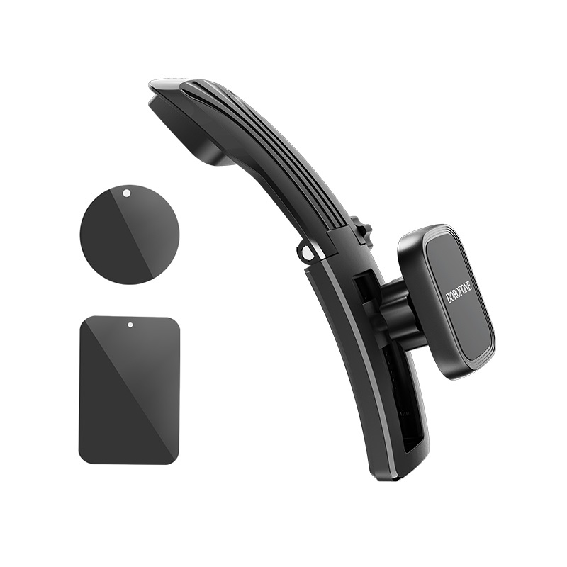 Автомобильный держатель для телефона на торпеду магнитный Borofone BH17 Ice Jade - Черный
