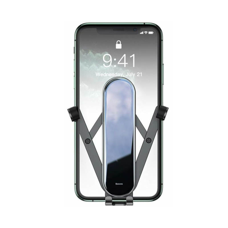 Автомобильный держатель для телефона в дефлектор Baseus Penguin Gravity - Черный (SUYL-QE01)