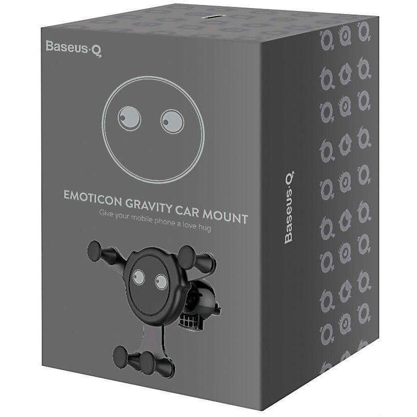 Автомобильный держатель для телефона в дефлектор Baseus Emoticon Gravity Car Mount (SUYL-EMJL)
