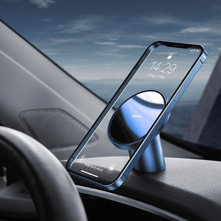 Автомобильный держатель для iPhone 12 Series магнитный Baseus Radar Magnetic - Синий (SULD-03)