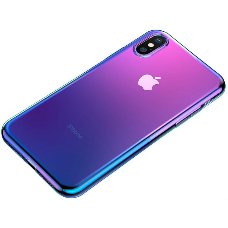 Чехол для iPhone XS Max Baseus Glow - Сиреневый (WIAPIPH65-XG01)