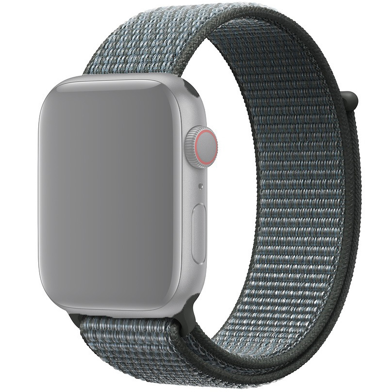 Ремешок для Apple Watch 42/44/45/49 мм нейлоновый InnoZone - Серая Туча (APWTNY42-29)