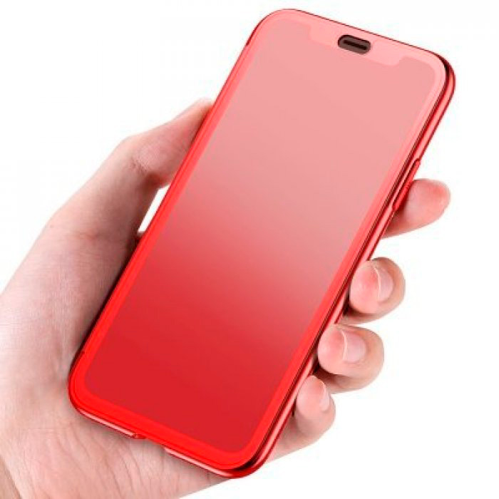 Чехол-книжка для iPhone X/XS с сенсорной крышкой Baseus Touchable Case - Красный (WIAPIPHX-TS09)