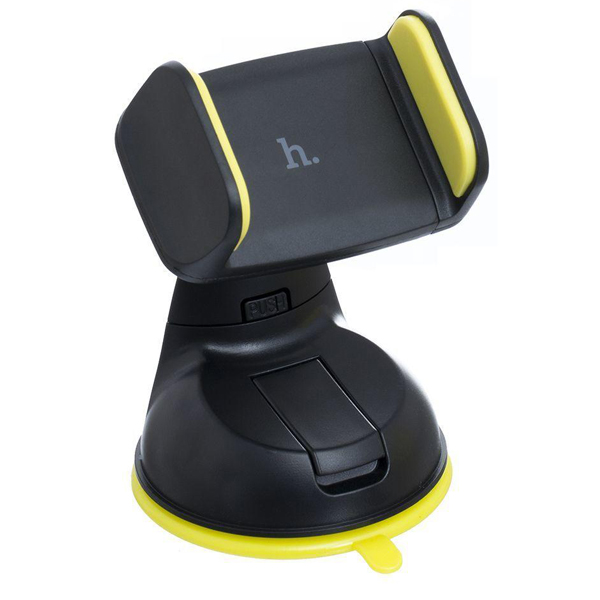 Автомобильный держатель для телефона на присоске Hoco CA5 Suction - Желтый
