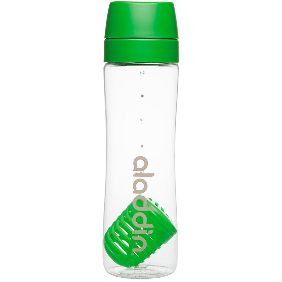 Бутылка для воды с ситечком-фильтром 0.7л Aladdin Aveo - Зеленая (10-01785-051)