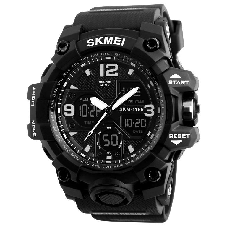 Часы мужские SKMEI 1155B - Черные
