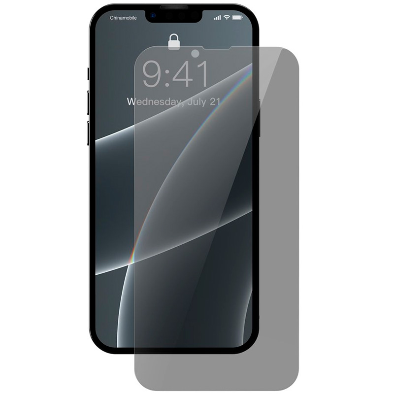 Комплект защитных стекол для iPhone 13/13 Pro антишпион 0.3мм Baseus Full-glass Tempered Glass Film Anti-spy (SGBL020702)