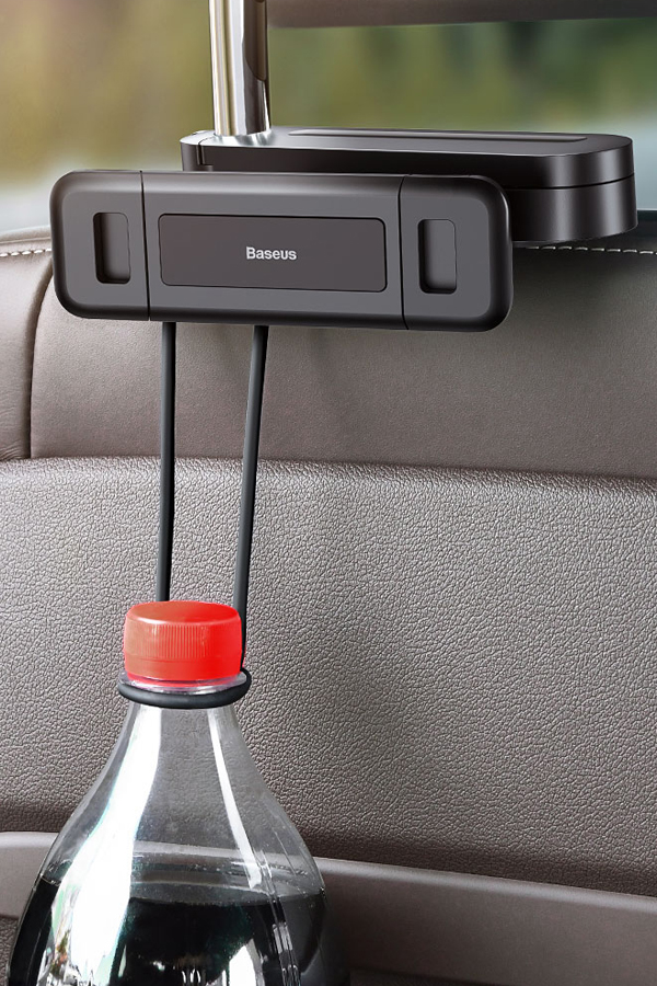 Автомобильный держатель для мобильных устройств на подголовник Baseus Fun Journey Backseat Lazy Bracket - Черный (SULR-A01)