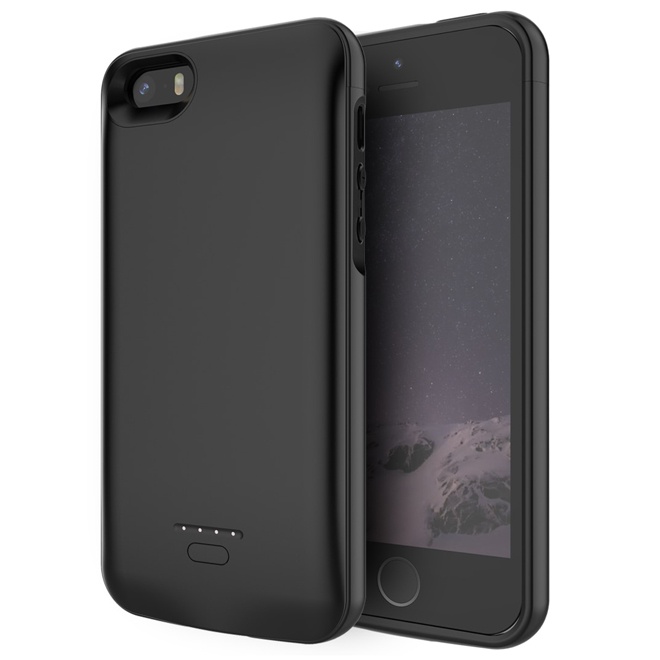 Чехол-аккумулятор для iPhone 5/5S/SE 4000мАч InnoZone XDL-612 - Черный