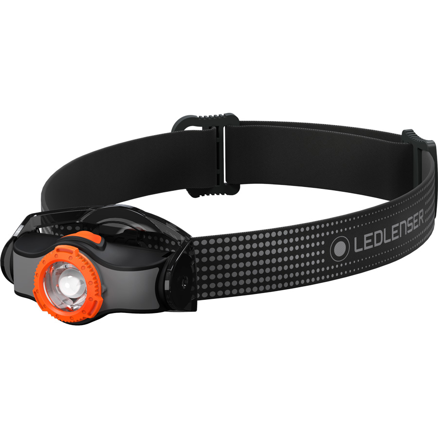 Фонарь налобный LED Lenser MH3 - Черный/Оранжевый (502148)