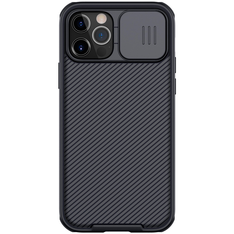 Чехол для iPhone 12/12 Pro с защитой камеры Nillkin CamShield Pro Magnetic Case - Черный