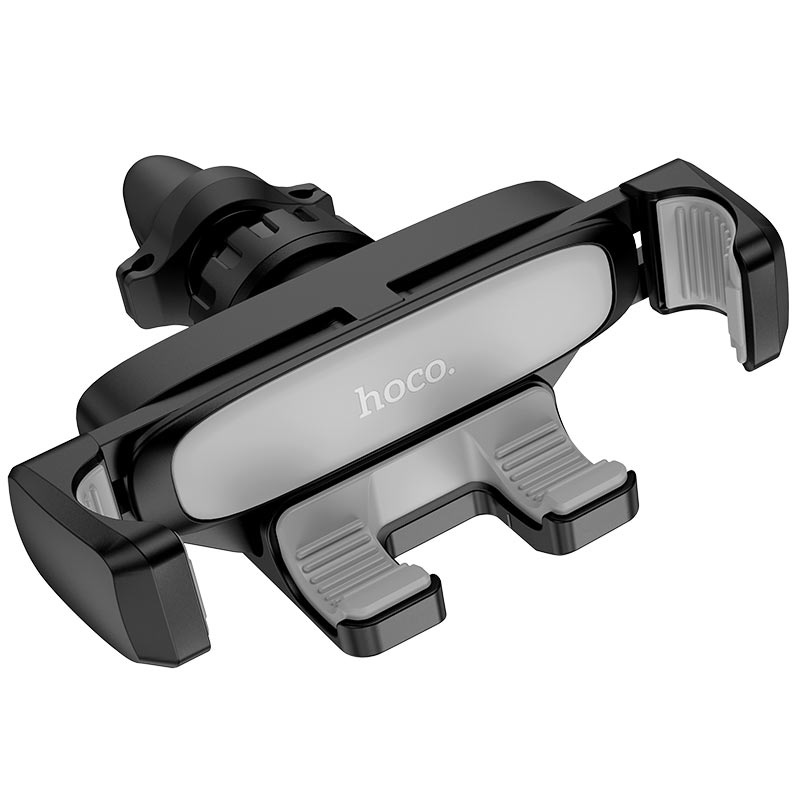 Автомобильный держатель для телефона в дефлектор Hoco CA51A Tour - Черный/Серый