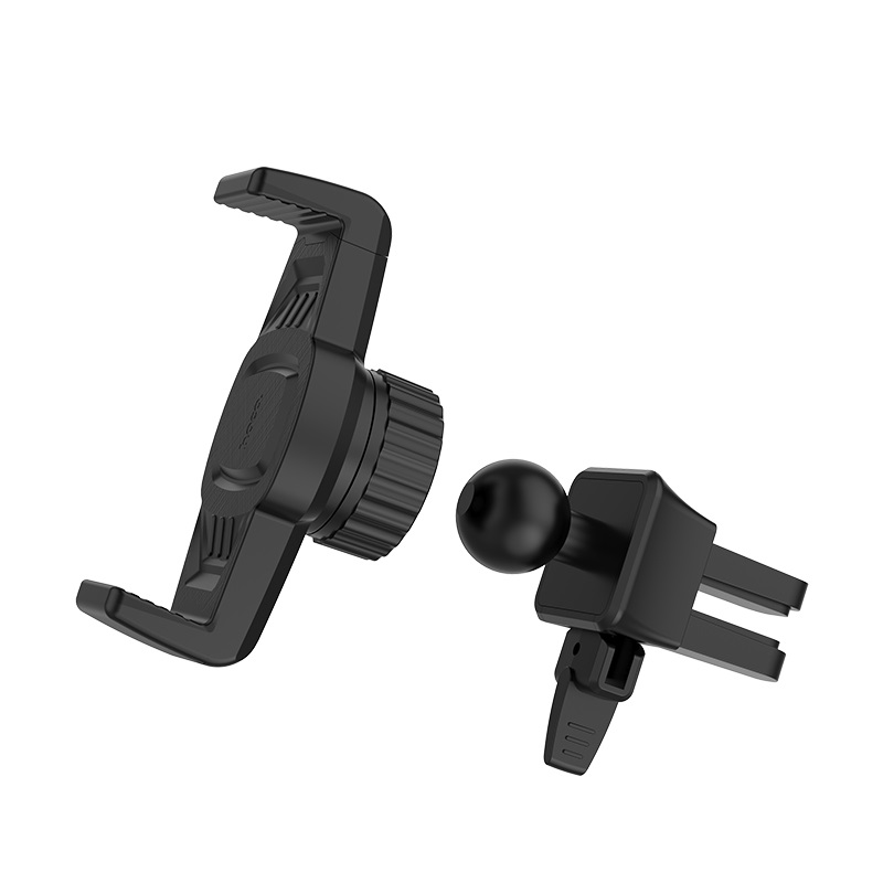 Автомобильный держатель для телефона в дефлектор Hoco CA38 Platinum Sharp - Черный