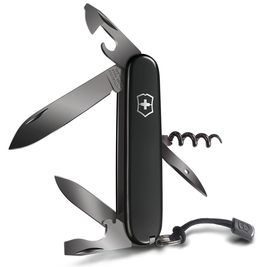 Нож перочинный 91мм Victorinox Spartan PS - Черный (1.3603.3P)