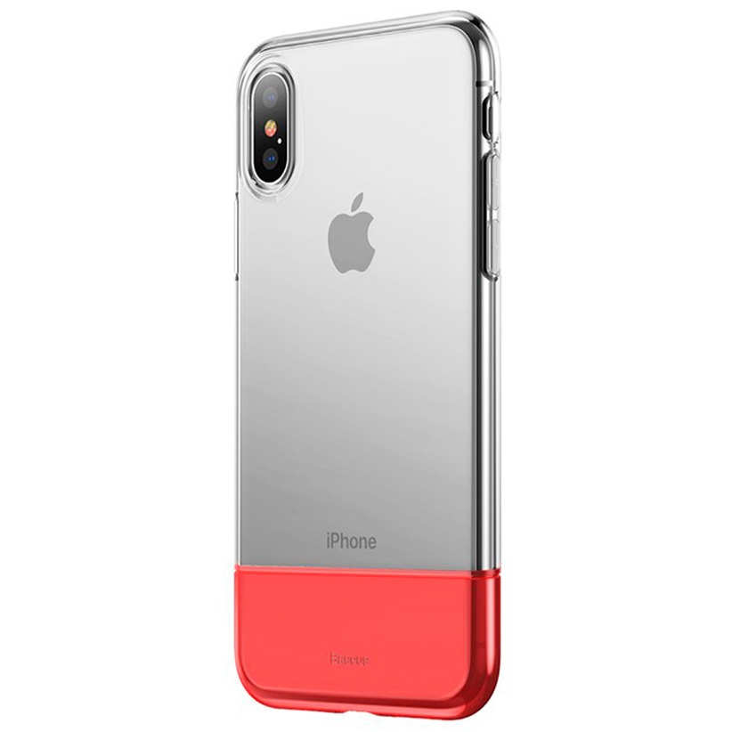 Чехол для iPhone X/XS гибридный Baseus Soft And Hard - Красный (WIAPIPH58-RY09)