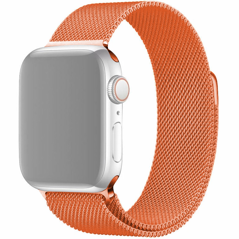 Ремешок для Apple Watch 1-6/SE 38/40 мм миланская петля InnoZone - Оранжевый (APWTMS38-19)