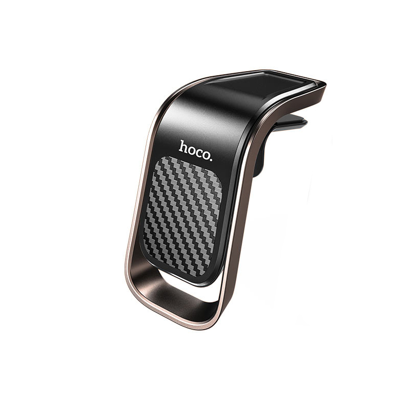 Автомобильный держатель для телефона в дефлектор магнитный Hoco CA74 Universe - Черный/Серый