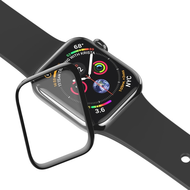 Защитное стекло для Apple Watch 4 44мм Baseus Full-screen Curved (SGAPWA4-B01)