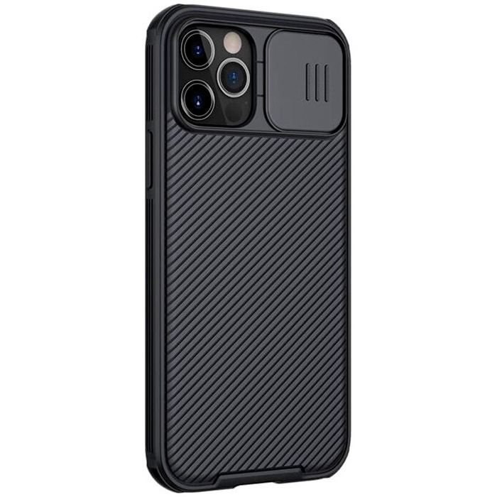 Чехол для iPhone 12 Pro Max с защитой камеры Nillkin CamShield Pro Magnetic Case - Черный