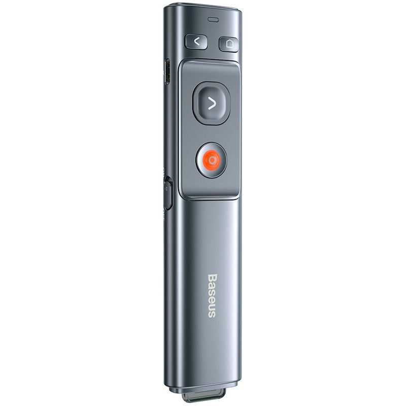 Лазерная указка-презентер Baseus Orange Dot Wireless Presenter Red Laser Charging - Серая (WKCD000013)