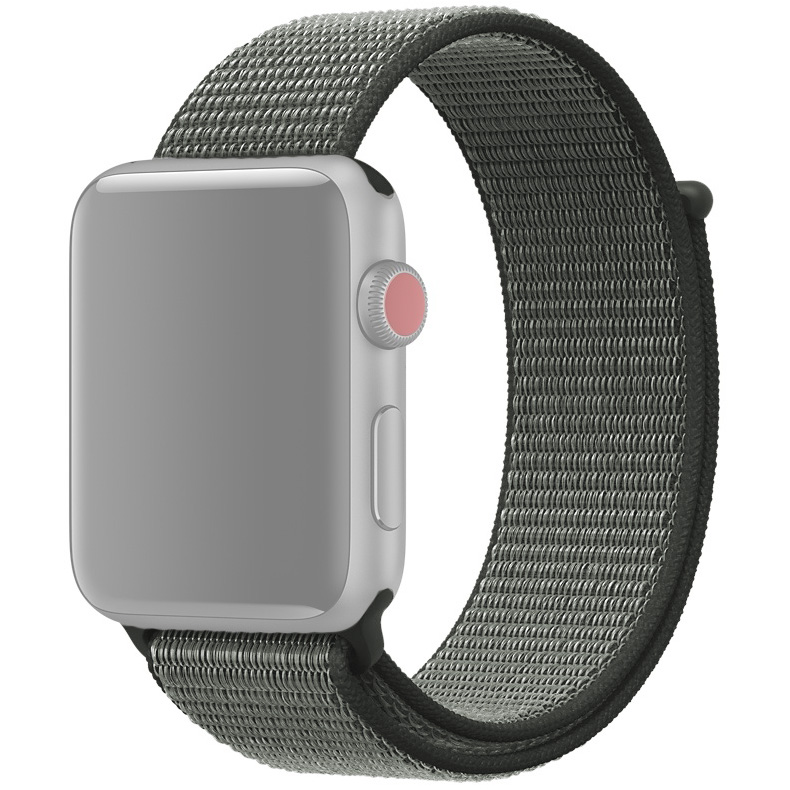 Ремешок для Apple Watch 38/40/41 мм нейлоновый InnoZone - Темно-оливковый (APWTNY38-05)