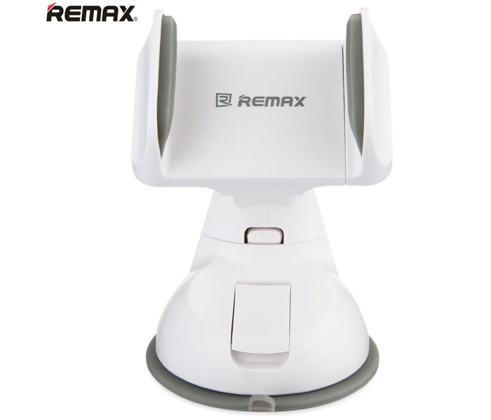 Автомобильный держатель для телефона на присоске Remax RM-C06 - Белый/Серый