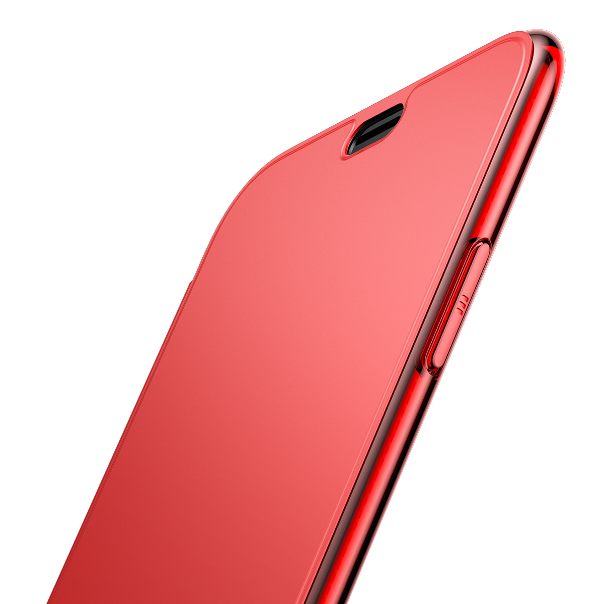 Чехол-книжка для iPhone X/XS с сенсорной крышкой Baseus Touchable Case - Красный (WIAPIPH58-TS09)