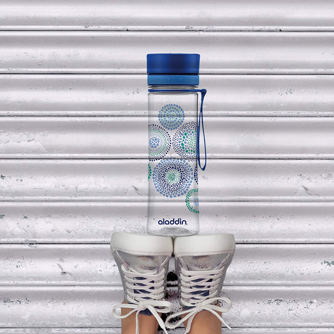 Бутылка для воды 0.6л Aladdin Aveo - Синий узор (10-01102-077)