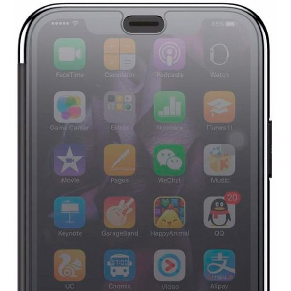 Чехол-книжка для iPhone XS Max с сенсорной крышкой Baseus Touchable Case - Черный (WIAPIPH65-TS01)