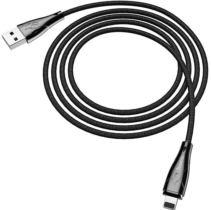 Магнитный кабель USB 2.0 A (m) - Lightning (m) 1.2м Hoco U75 Blaze - Черный