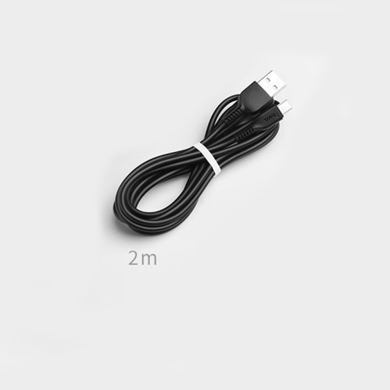 Кабель USB 2.0 A (m) - micro USB 2.0 B (m) 2м Hoco X20 Flash - Черный