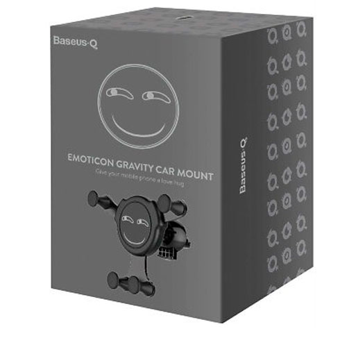 Автомобильный держатель для телефона в дефлектор Baseus Emoticon Gravity Car Mount (SUYL-EMGG)