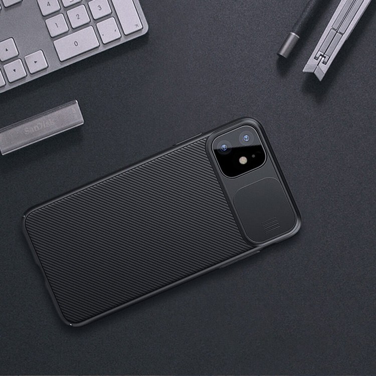 Чехол для iPhone 11 с защитой камеры Nillkin CamShield Case - Черный