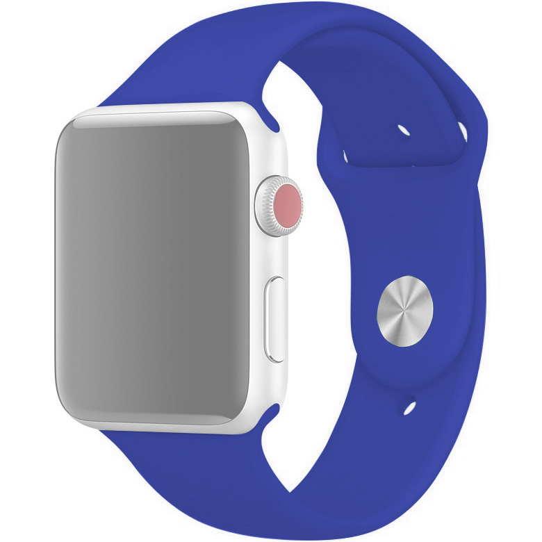 Ремешок для Apple Watch 1-6/SE 42/44 мм силиконовый InnoZone - Сине-фиолетовый (APWTSI42-40)