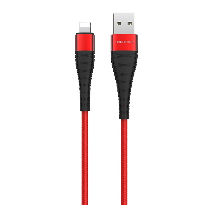 Кабель USB 2.0 A (m) - Lightning (m) 1м Borofone BX32 Munificent - Красный