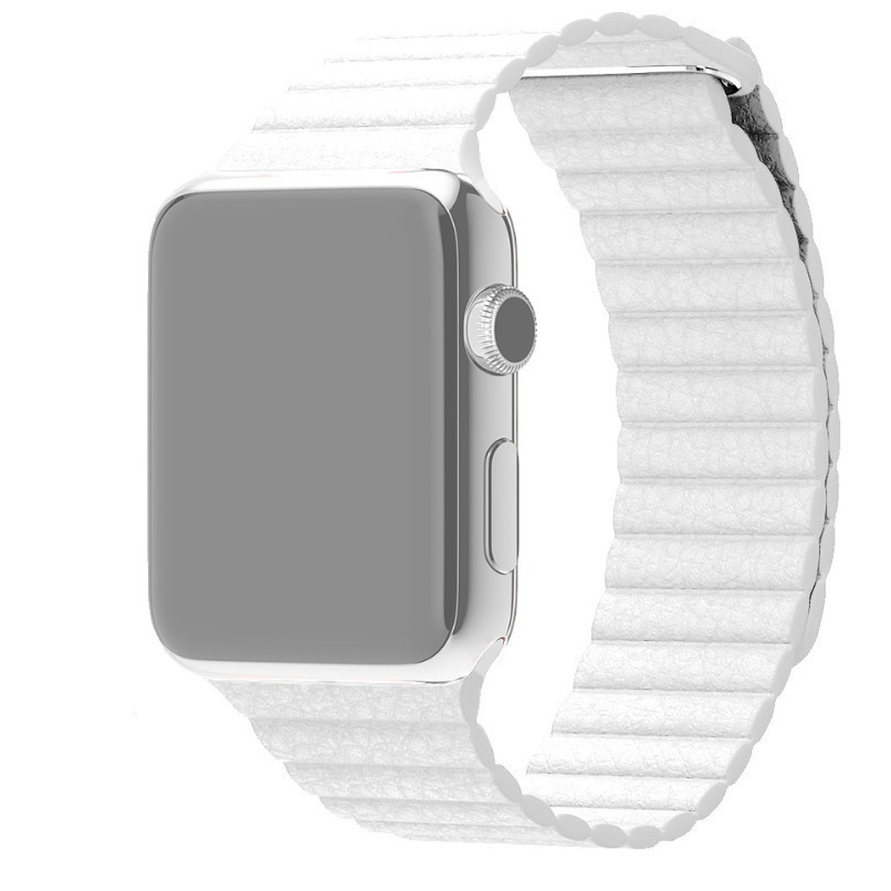 Ремешок для Apple Watch 1-6/SE 42/44 мм магнитный InnoZone - Белый (APWTMA42-15)