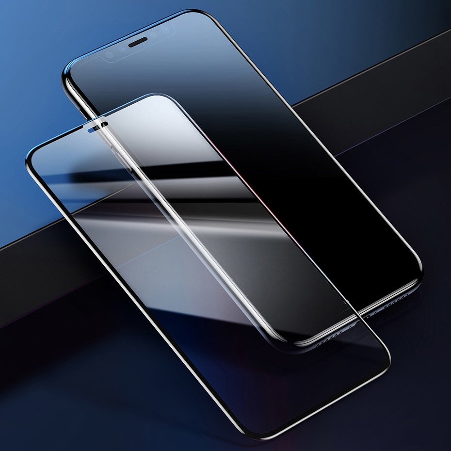 Защитное стекло для iPhone 11 Pro Max/XS Max 0.23мм Baseus Full-glass Anti-bluelight - Черное (SGAPIPH65-ATE01)