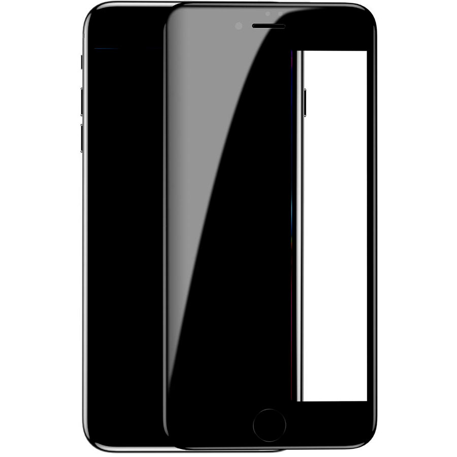 Защитное стекло для iPhone 7 Plus/8 Plus Baseus All-screen Arc-surface Anti-bluelight - Черное (SGAPIPH8P-KB01)